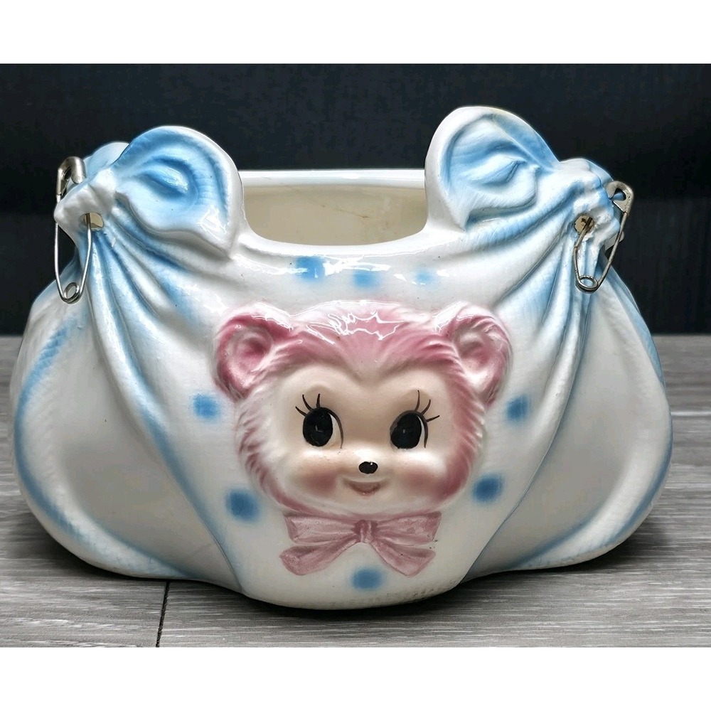 Vintage Pharma Japan Baby Diaper‎ Planter - Soo Cute!